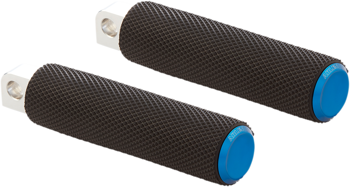 ARLEN NESS Foot Pegs - Knurled - Blue 07-937