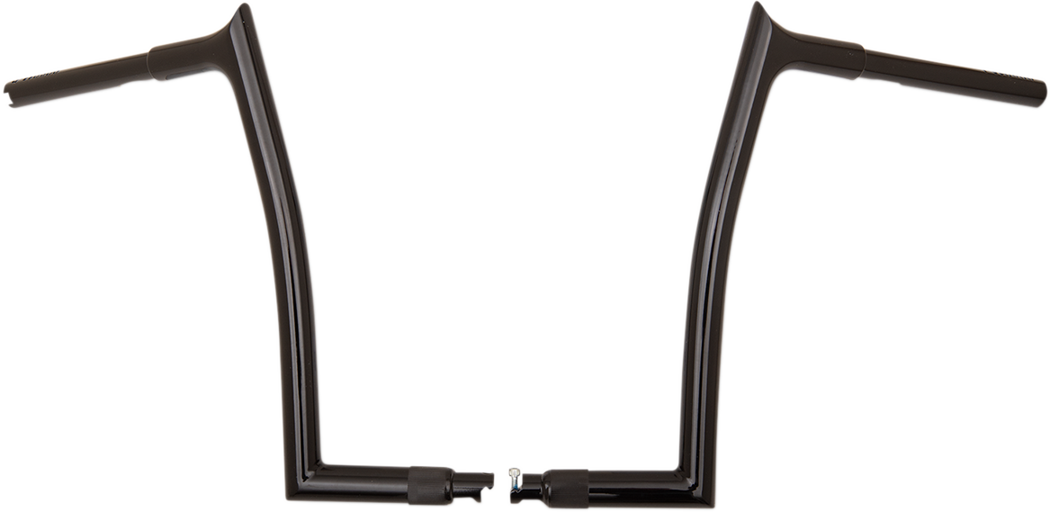 FAT BAGGERS INC. 1-1/4" EZ Install Pointed Top Handlebar - 14" - Black 908014-B