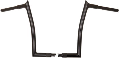 FAT BAGGERS INC. 1-1/4" EZ Install Pointed Top Handlebar - 14" - Black 908014-B