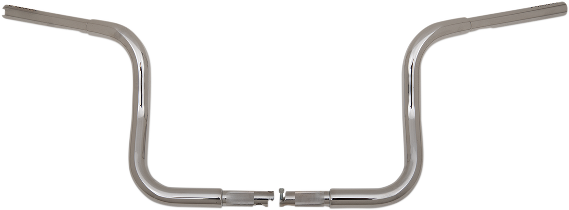 FAT BAGGERS INC. 1-1/4" EZ Install Round Top Handlebar - 10" - Chrome 903010