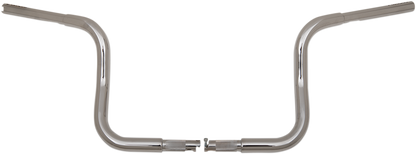 FAT BAGGERS INC. 1-1/4" EZ Install Round Top Handlebar - 10" - Chrome 903010