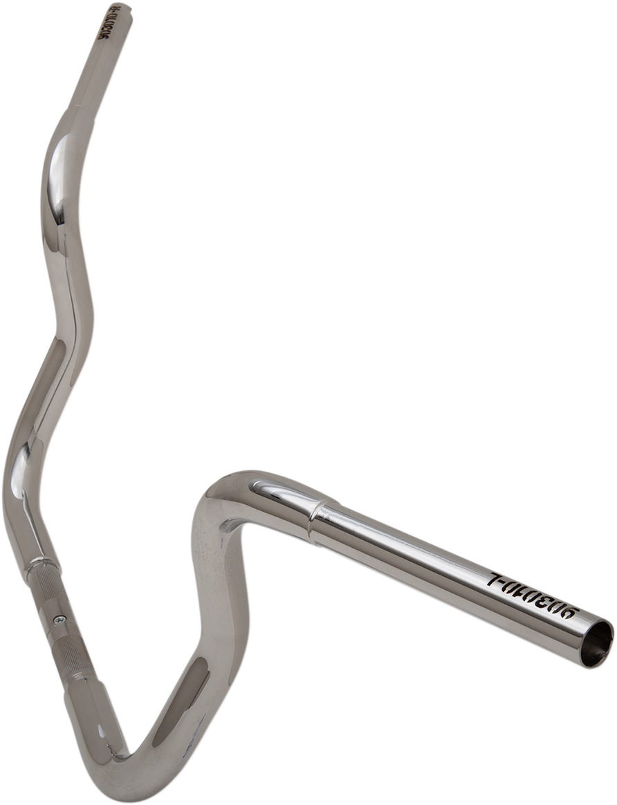FAT BAGGERS INC. 1-1/4" EZ Install Round Top Handlebar - 10" - Chrome 903010