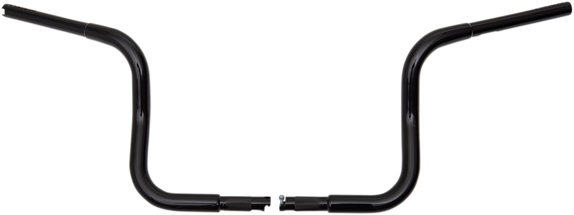 FAT BAGGERS INC. 1-1/4" EZ Install Round Top Handlebar - 10" - Black 903010-B