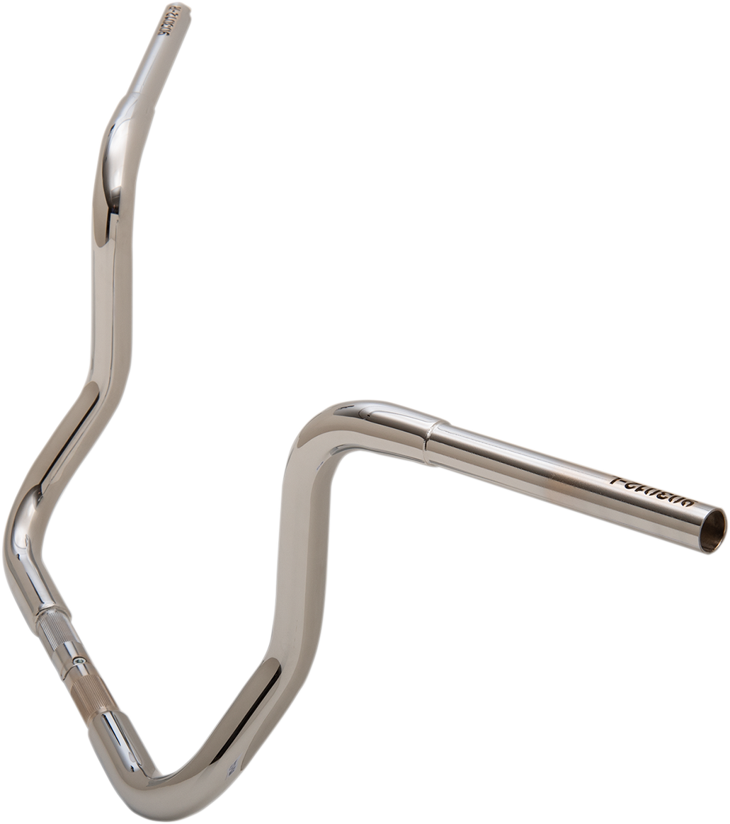 FAT BAGGERS INC. 1-1/4" EZ Install Round Top Handlebar - 12" - Chrome 903012
