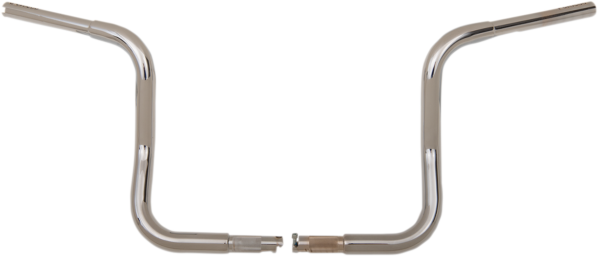 FAT BAGGERS INC. 1-1/4" EZ Install Round Top Handlebar - 12" - Chrome 903012