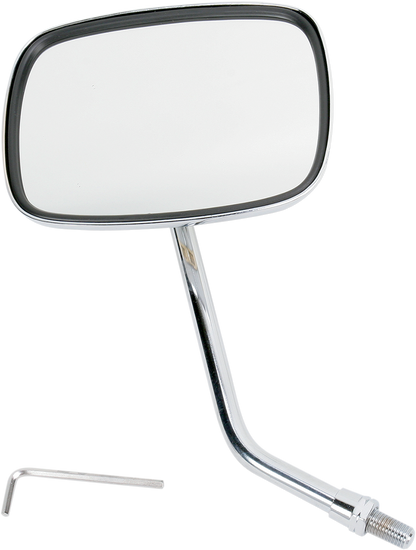 EMGO Mirror - "Ride Free" - Side View - Rectangle - M10 x 1.25 (Left Hand) - Gold/Chrome - Right 20-31759A