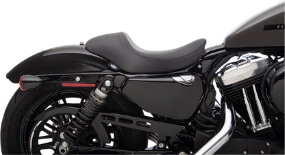 DRAG SPECIALTIES SEATS 3/4 Solo Seat - Black - Smooth - XL '04-'22 0804-0743