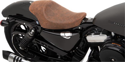 DRAG SPECIALTIES SEATS 3/4 Solo Seat - Brown - Distressed - XL '04-'22 0804-0747