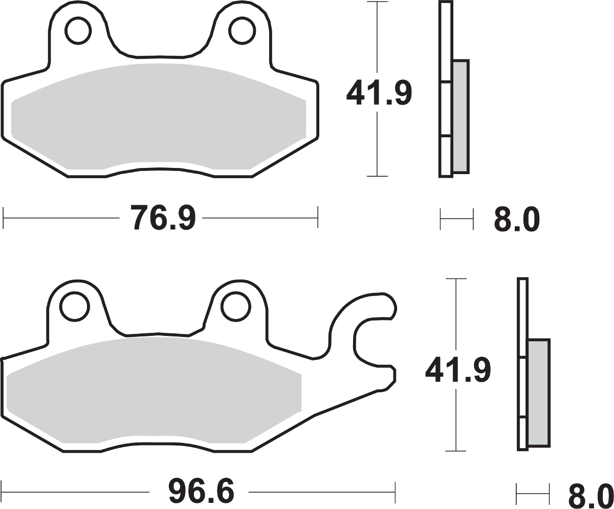 SBS HS Brake Pads - Kawasaki 638HS