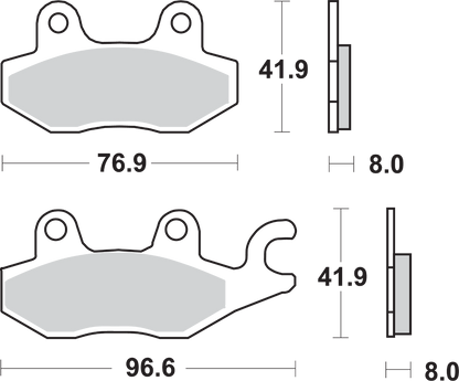 SBS HS Brake Pads - Kawasaki 638HS