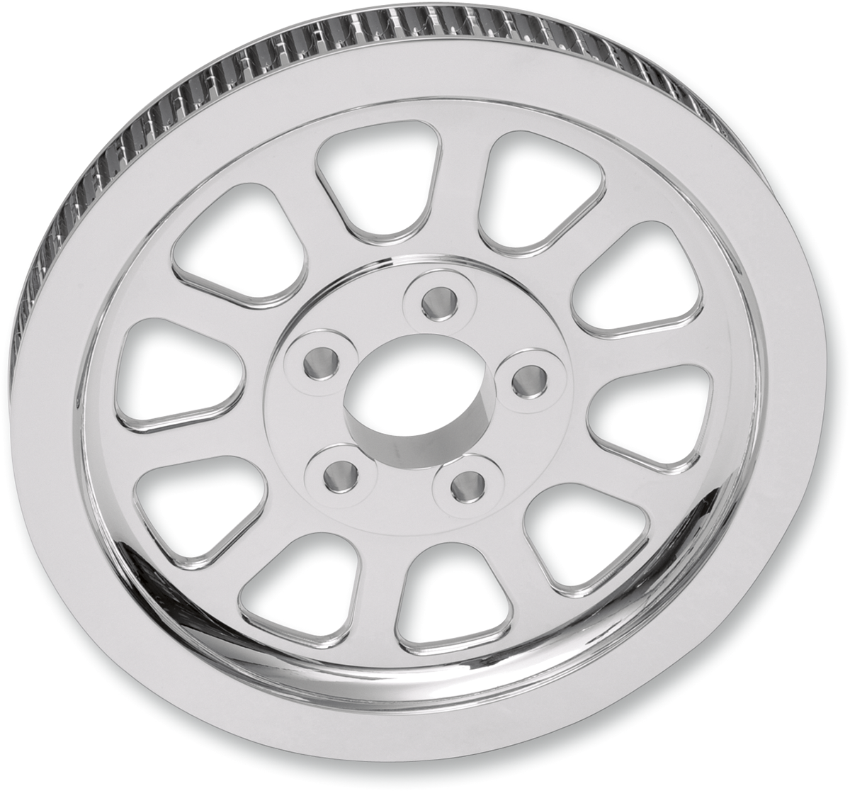 DRAG SPECIALTIES Chrome Rear Pulley - 66 Tooth - FLS/FXS 191312