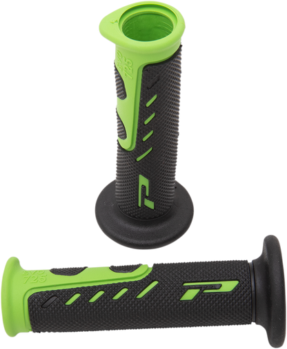 PRO GRIP 725 EVO Molded Gel Grips - Open Ends - Green/Black PA0725OEVE02