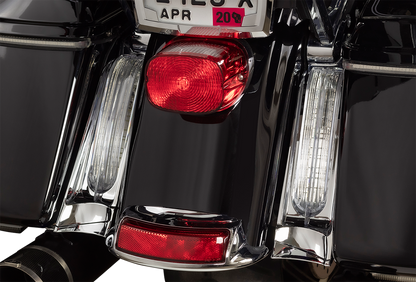 CIRO Filler Panel Light - Clear Lens - Red LEDs - Chrome 40048