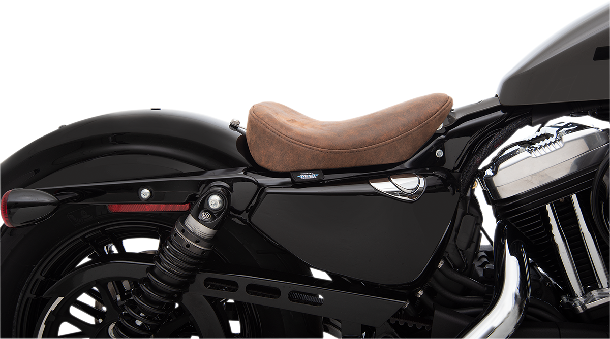 DRAG SPECIALTIES SEATS Bobber Solo Seat - Brown - Distressed - XL '10-'22 0804-0742