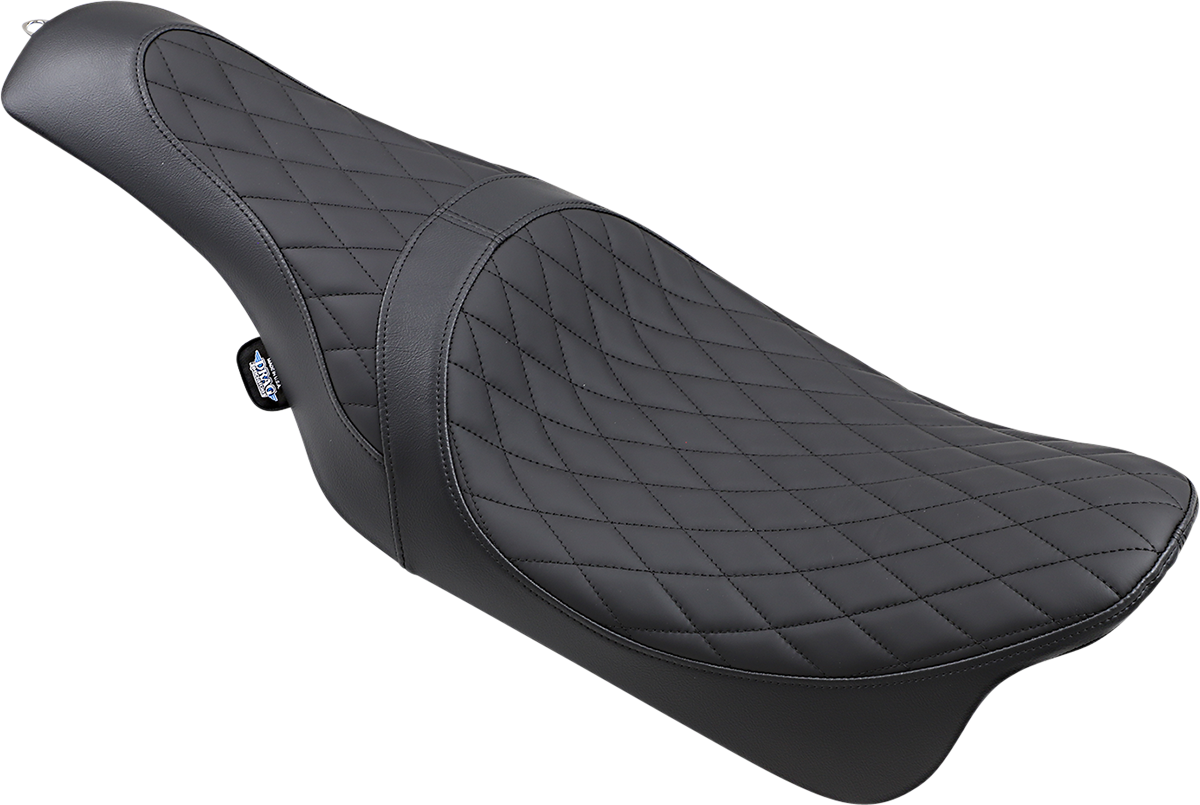 DRAG SPECIALTIES SEATS Caballero Seat - Solar Reflective Leather - Diamond Stitch - FL '08-'23 0801-1003