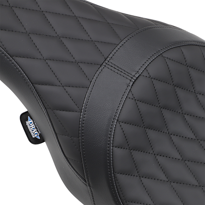 DRAG SPECIALTIES SEATS Caballero Seat - Solar Reflective Leather - Diamond Stitch - FL '08-'23 0801-1003