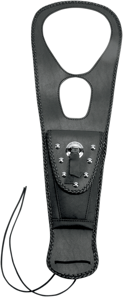 MUSTANG Pouch Tank Bib - Studded - Black - Honda 93321