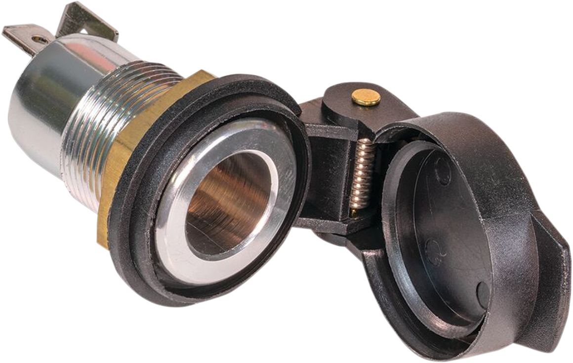 TECMATE DIN Socket - Panel Mount - Flip Cap O-18S