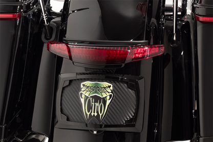 CIRO Taillight/Licesnse Plate Mount - Black 40074