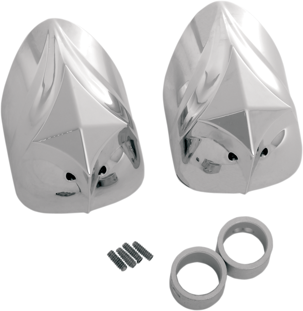 RWD V-TWIN Axle Cover - Lower Fork Leg - Diamond - 41 mm RWD-50034