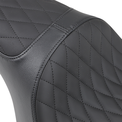 DRAG SPECIALTIES SEATS Caballero Seat - Solar Reflective Leather - Diamond Stitch - XL '04-'22 0804-0669