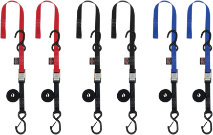 POWERTYE MFG. Cam Buckle - Sewn-In Soft-Tye - 1" x 5-1/2' - Red 23621-SR