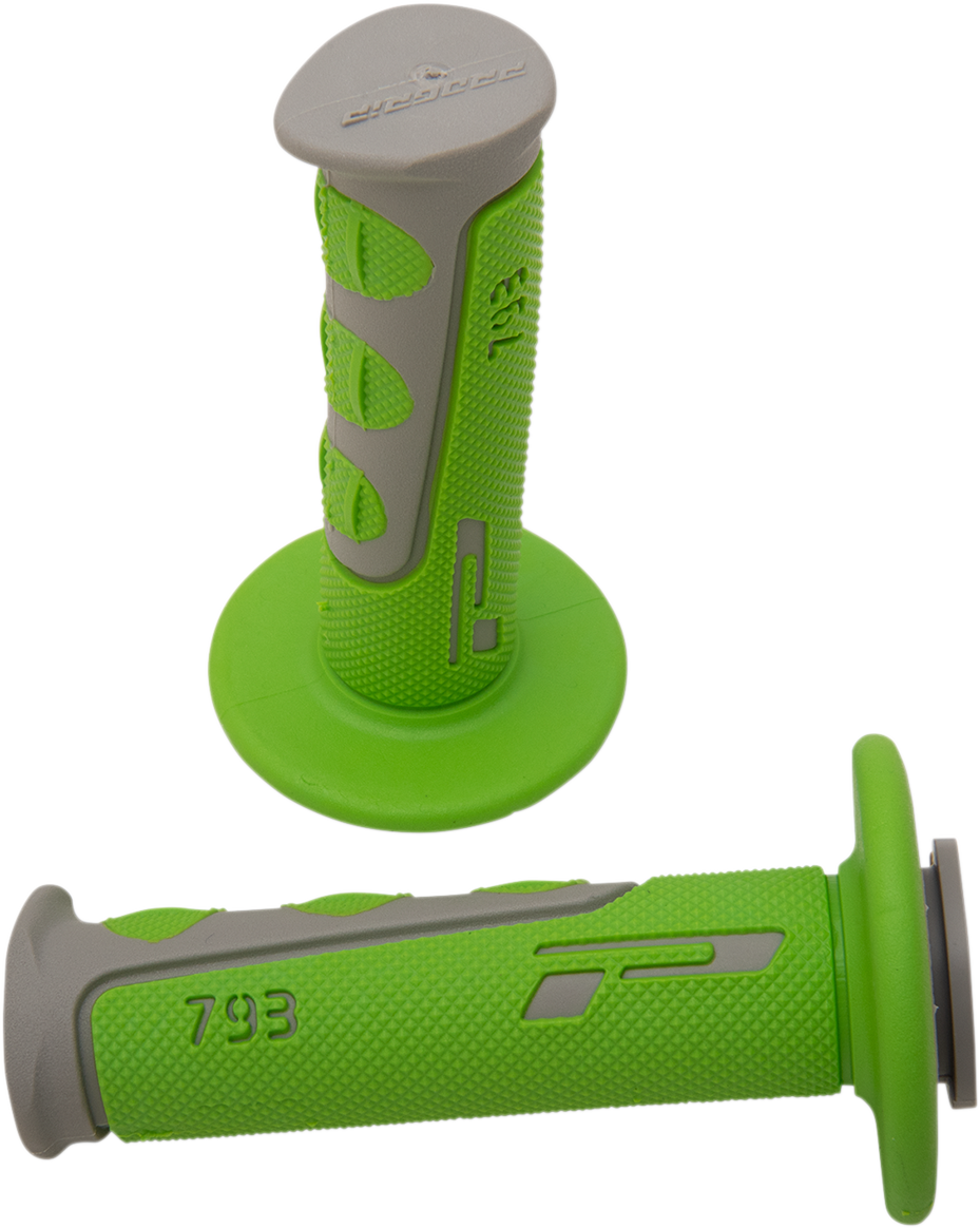PRO GRIP 793 Grips - Gray/Green PA079300GRVE