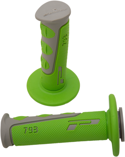 PRO GRIP 793 Grips - Gray/Green PA079300GRVE