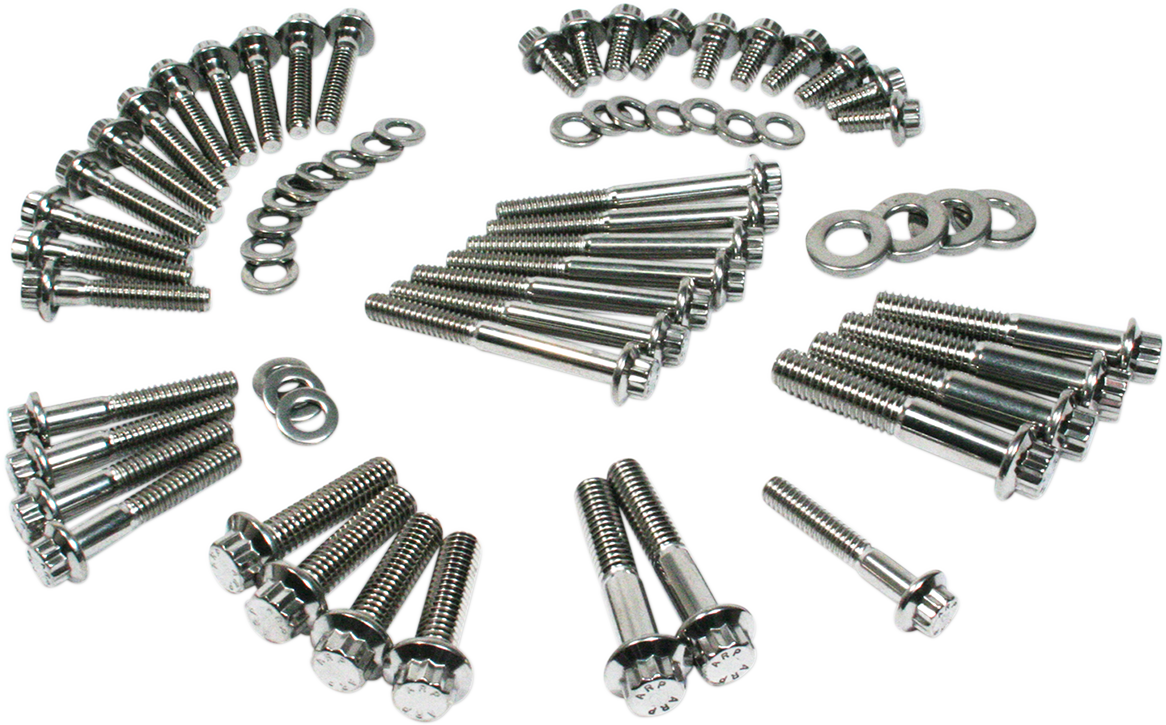 FEULING PARTS Fastener Kit - External Primary/Transmission - 12-Point/Dress-Up - Softail 3058