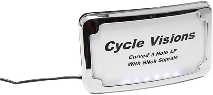 CYCLE VISIONS License Plate Frame - Chrome CV4641