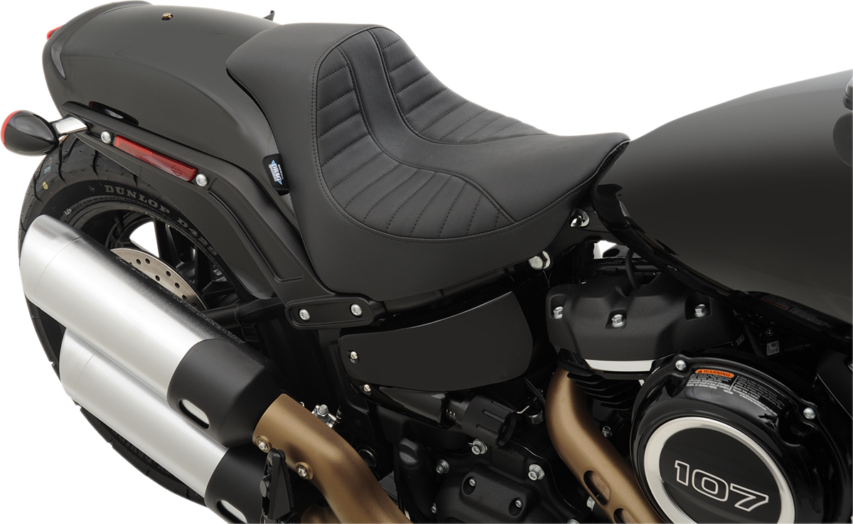 DRAG SPECIALTIES SEATS EZ-Solo Seat - Scorpion Stitch - Vinyl - FXFB/S '18-'22 0802-1128