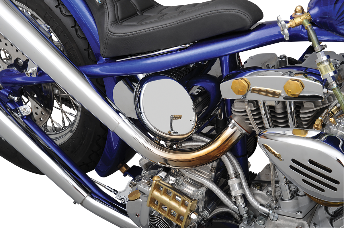 DRAG SPECIALTIES Custom Oil Tank - Center Fill - Softail 241306