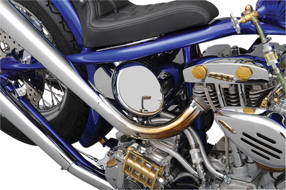 DRAG SPECIALTIES Custom Oil Tank - Center Fill - Softail 241306