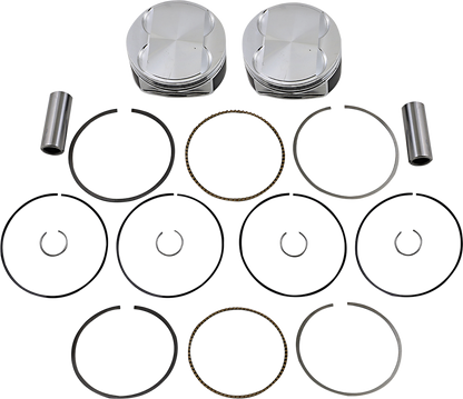 JE PISTONS Piston Kit - 4.075" Bore - Standard - 114"/117" M8 370249