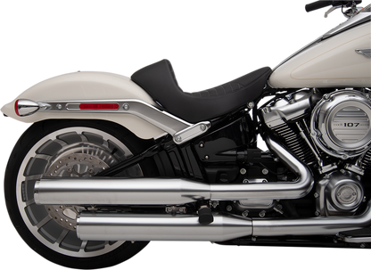 DRAG SPECIALTIES SEATS EZ-Solo Seat - Scorpion Stitch - Silver Thread - Vinyl - FLFB/S '18-'22 0802-1186