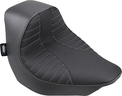 DRAG SPECIALTIES SEATS EZ-Solo Seat - Scorpion Stitch - Silver Thread - Vinyl - FLFB/S '18-'22 0802-1186