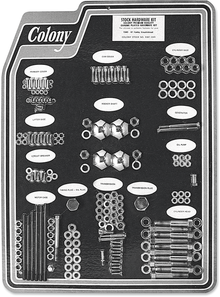 COLONY Hardware Kit - Stock/Motor - Cadmium Plated - '58-'66 Sportster 8316 CAD