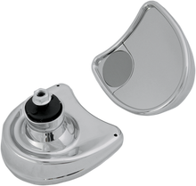 DRAG SPECIALTIES Mirror - Side View w/Blind Spot - Half-Moon - Chrome 77303