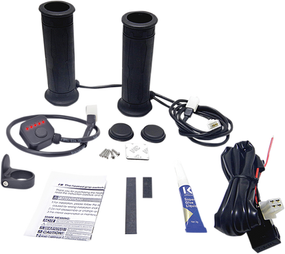 KOSO NORTH AMERICA 5 Level Twist Throttle Heated Grips - 7/8" AM10703G
