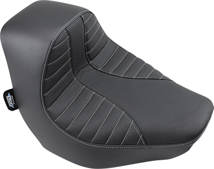 DRAG SPECIALTIES SEATS EZ-Solo Seat - Scorpion Stitch - Silver Thread - Vinyl - FXBR/S '18-'20 0802-1273