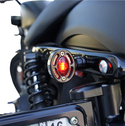 JOKER MACHINE LED Turn Signals - Black with Red LEDs 05-250-RB