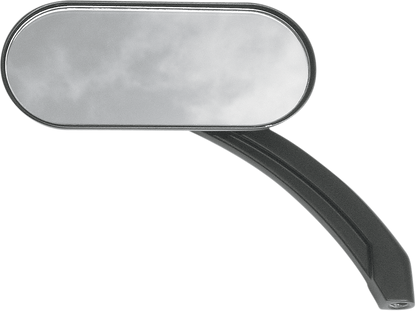 DRAG SPECIALTIES Mirror - Side View - Oval - Black/Matte - Each 0640-0488