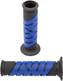 PRO GRIP 719 Dual Density Sportbike Grips - Open Ends - Black/Blue PA0719OENEBL
