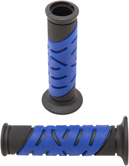 PRO GRIP 719 Dual Density Sportbike Grips - Open Ends - Black/Blue PA0719OENEBL