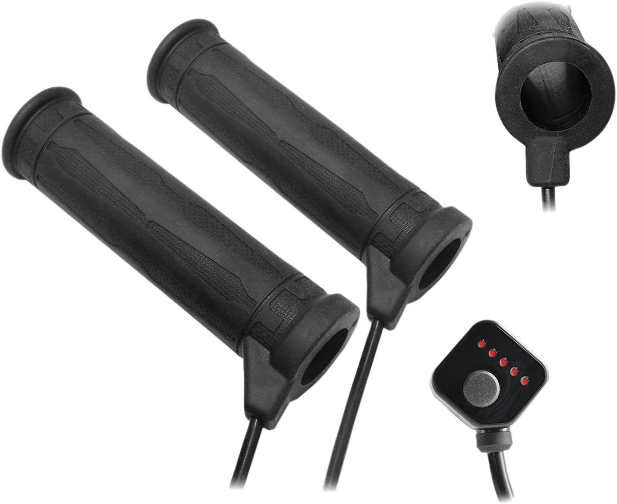 KOSO NORTH AMERICA 5 Level Thumb Throttle Heated Grips - 7/8" AM10710G