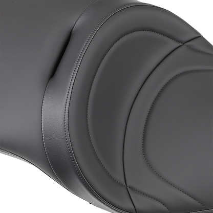 DRAG SPECIALTIES SEATS Low-Profile Touring Seat - Mild Stitch - Black - Victory '10-'15 0810-1540