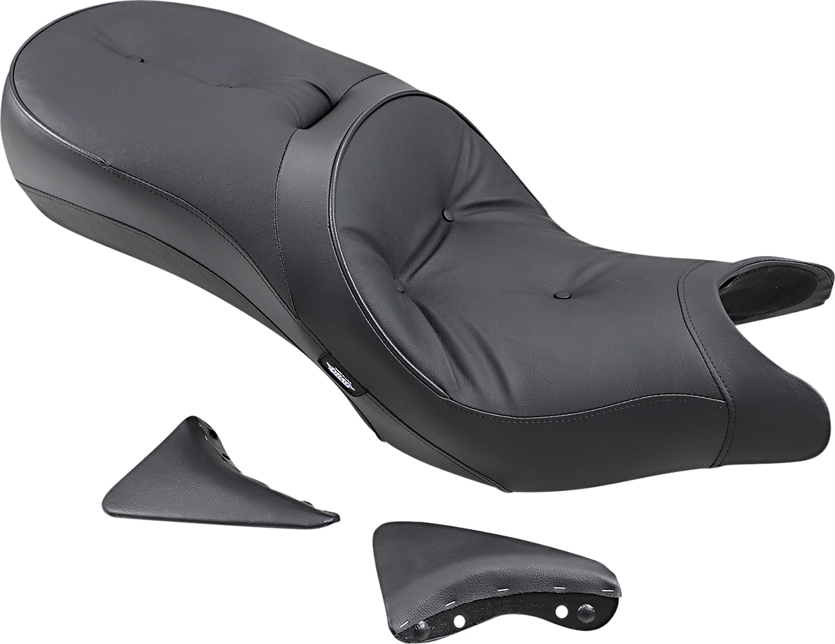 DRAG SPECIALTIES SEATS Low-Profile Touring Seat - Pillow Style - Black - Victory '10-'15 0810-1542