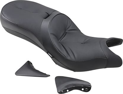 DRAG SPECIALTIES SEATS Low-Profile Touring Seat - Pillow Style - Black - Victory '10-'15 0810-1542