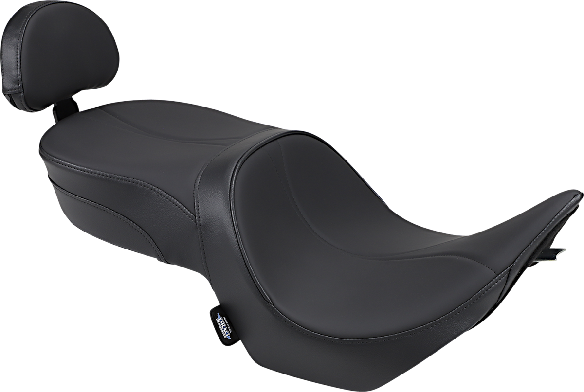 DRAG SPECIALTIES SEATS Low-Profile Touring Seat - Black - Passenger Backrest - Victory Hammer '05-'17 0810-1585