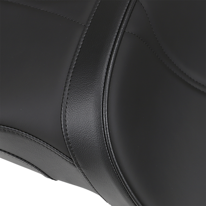 DRAG SPECIALTIES SEATS Low-Profile Touring Seat - Black - Passenger Backrest - Victory Hammer '05-'17 0810-1585